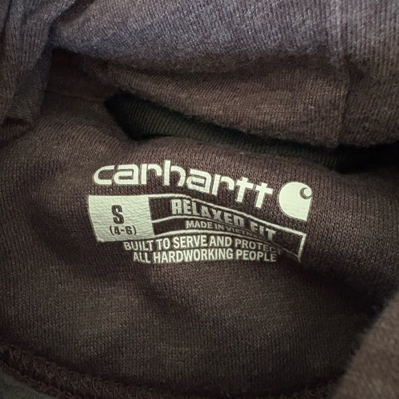 Carhartt Logo purple Hoodie with Yellow Accents - Picture 2 of 2
